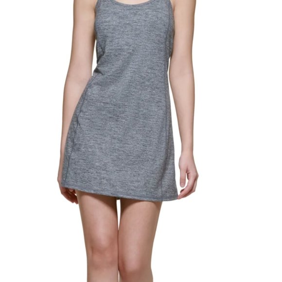 Calvin Klein Performance Gray Strappy Workout Tank Tennis Pickleball Dress NWT - Picture 4 of 4